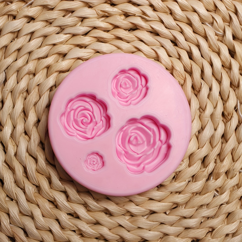 1pc Silicone Rose Flower Mold