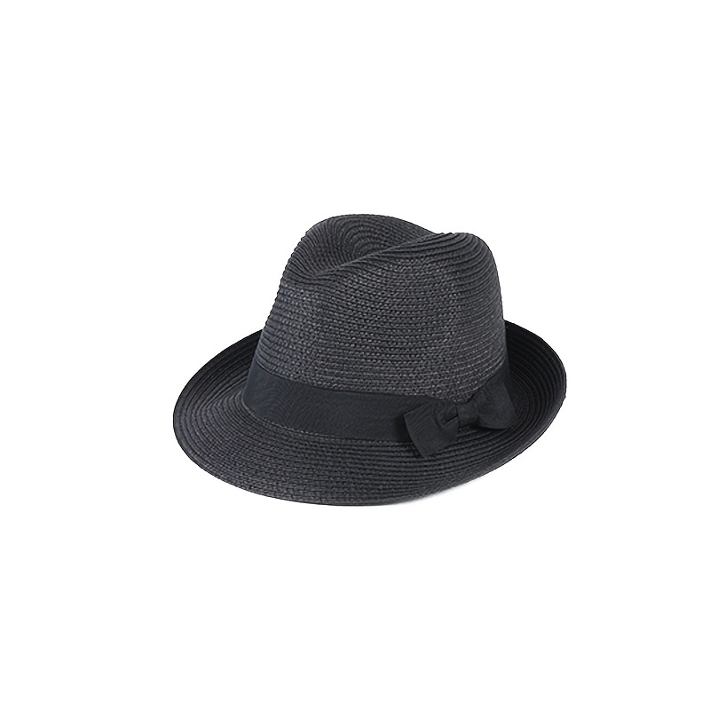 Bow Color Block Bucket Hat Classic Sun Hat Elegant Style Spring Summer  Travel Beach Hat For Women