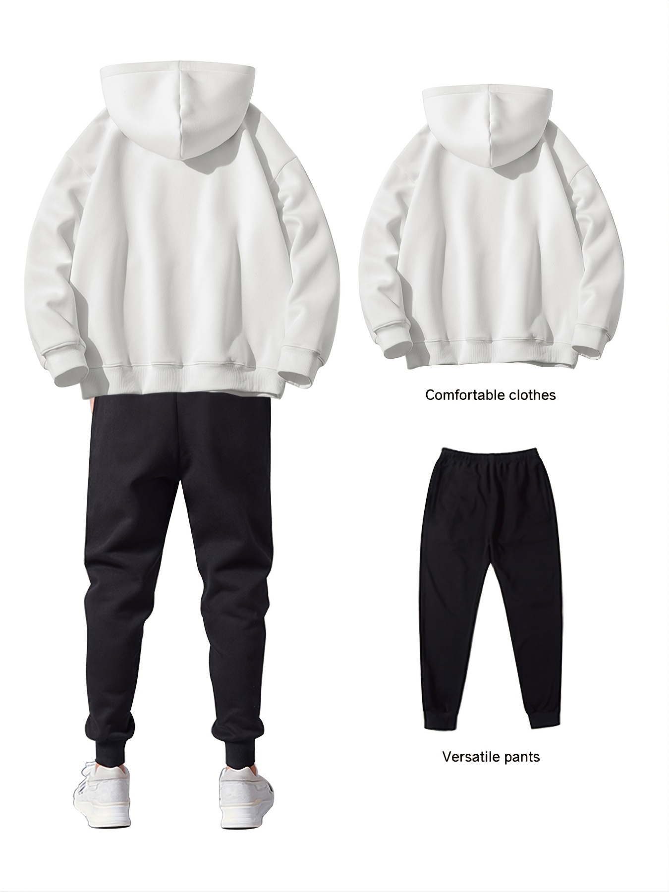 Women's 2-Piece Fleece Sherpa Lined Sweatsuit - Hoodie & Jogger Set For Winter