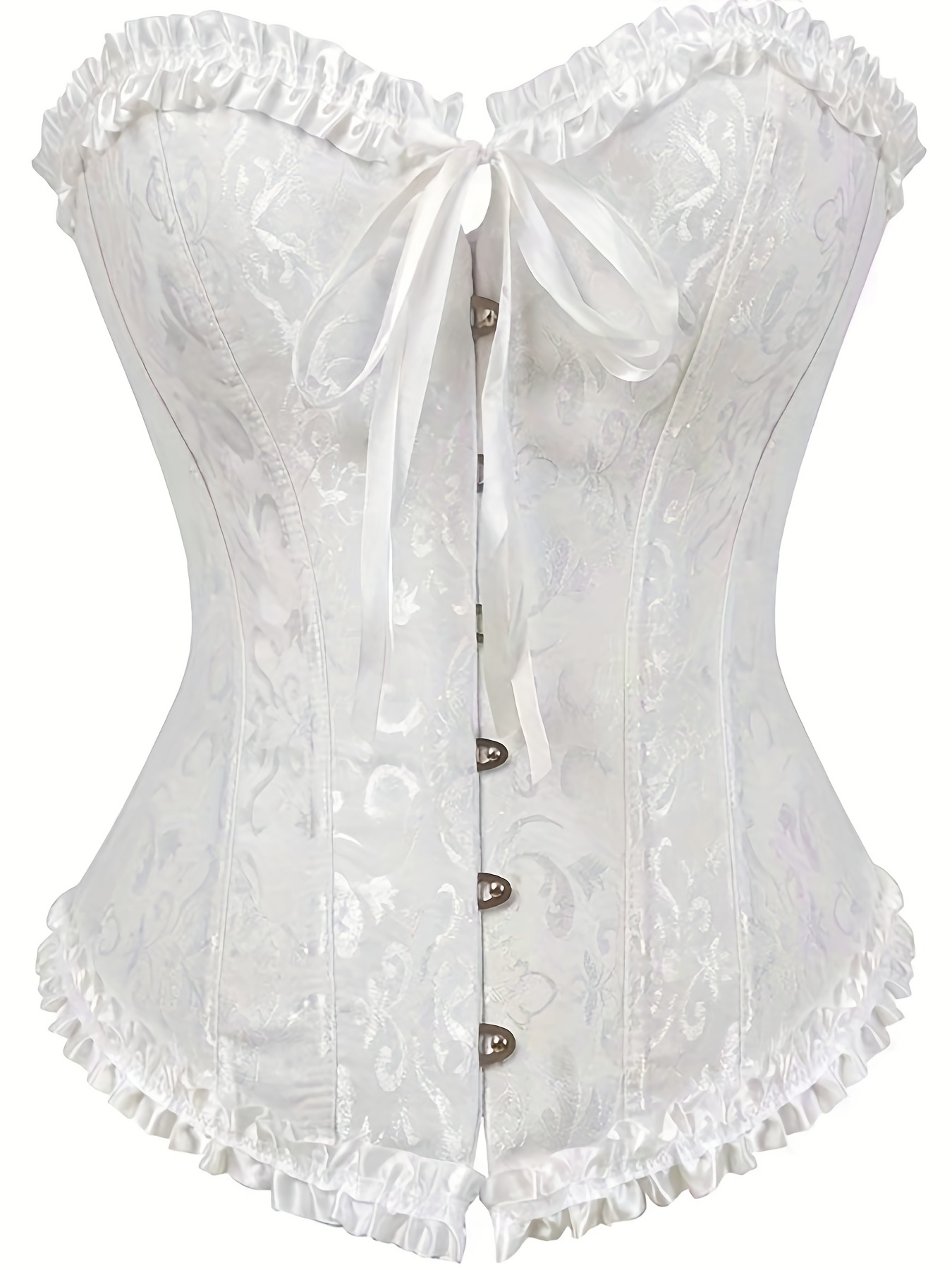 Light Milk Mesh Corset Top Transparent With Satin Cups Laced up Waist  Trainer Slimming Body Shaper Corset -  Canada