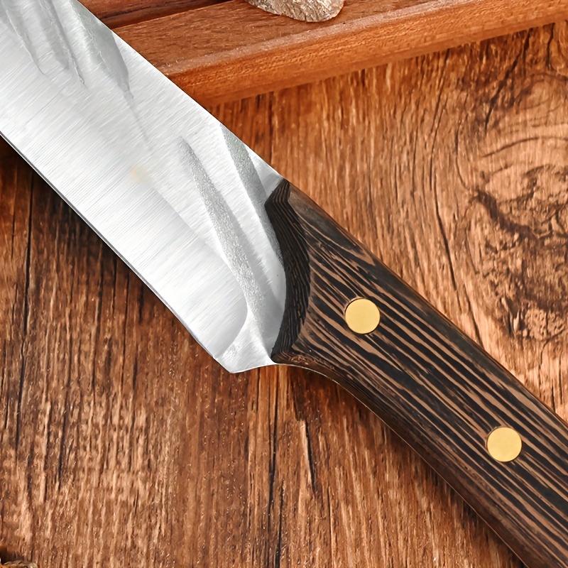 Fruit Knife with Brown Wooden Cover