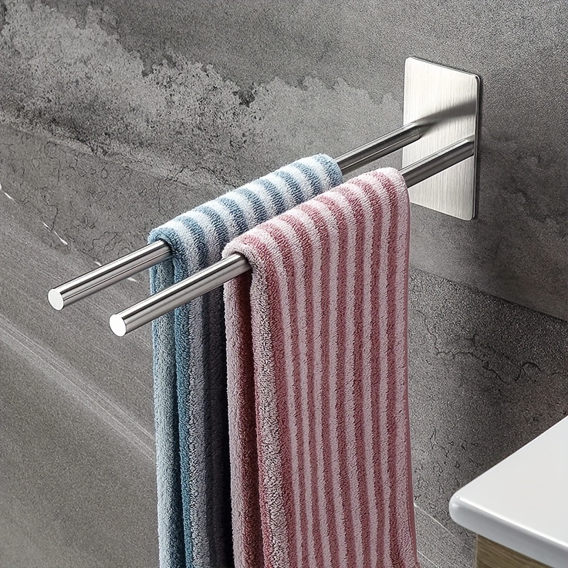 1 Stück Edelstahl Handtuch Halter , Selbstklebend Badezimmer Handtuch Leiste  , wandhängend Handtuch Aufhänger , Badezimmer Zubehör, aktuelle Trends,  günstig kaufen