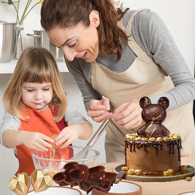 Wooden Cake Topper, Baby Bear Shaped