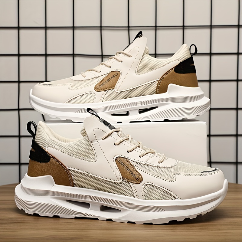 Men's Minimalist Faux Leather Sneakers Spring/Summer