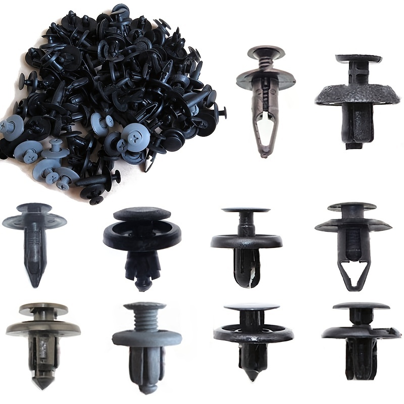100pcs 10 Kinds Of Universal Buckles For Cars 10pcs Each Mixed Car Rivets Clips Industrial Screws