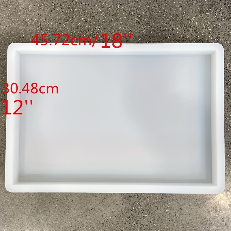 18x12x2 Silicone Mold Large Rectangle Epoxy Resin Casting