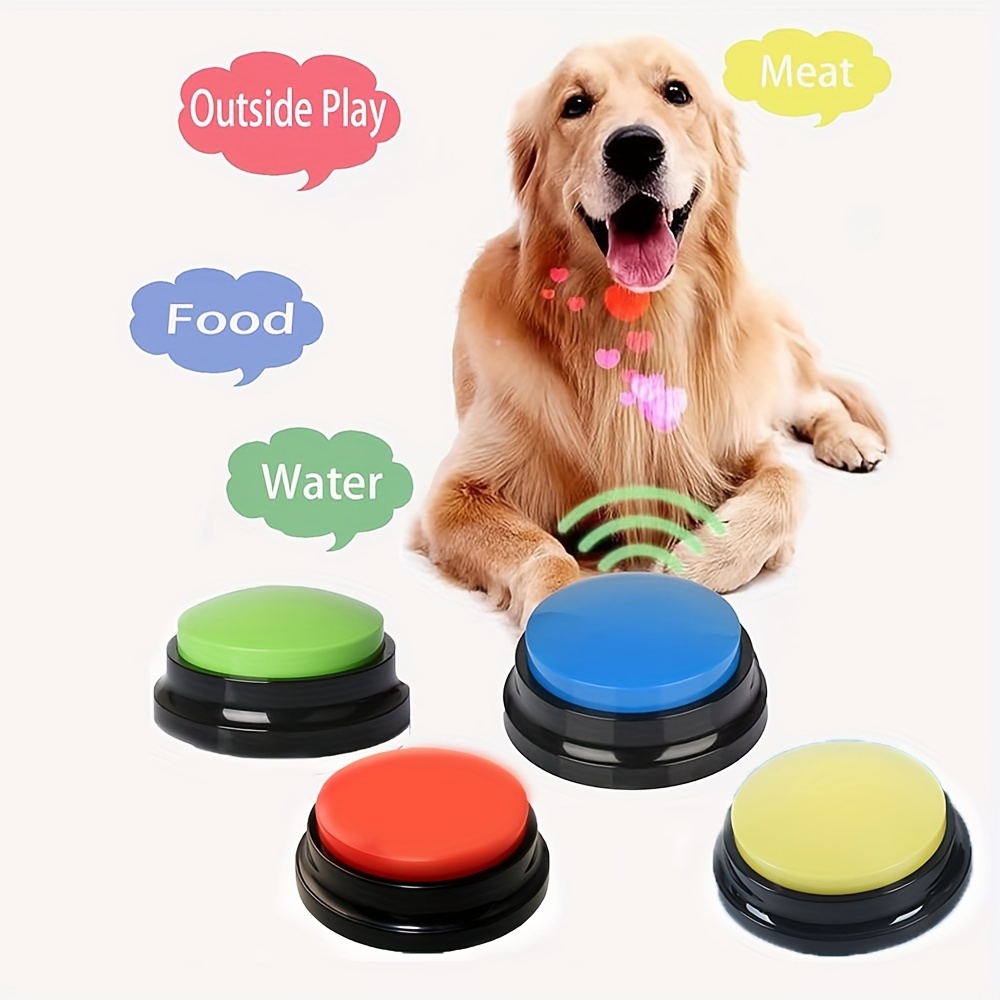 Enregistreur vocal Portable pour chien, bouton sonore écologique, résistant  aux morsures, soulage l'ennui, bouton parlant pour animal de compagnie -  AliExpress