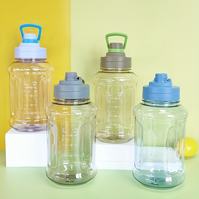 1pc Botella Agua Deportiva Vasos Agua Plástico Resistente - Temu