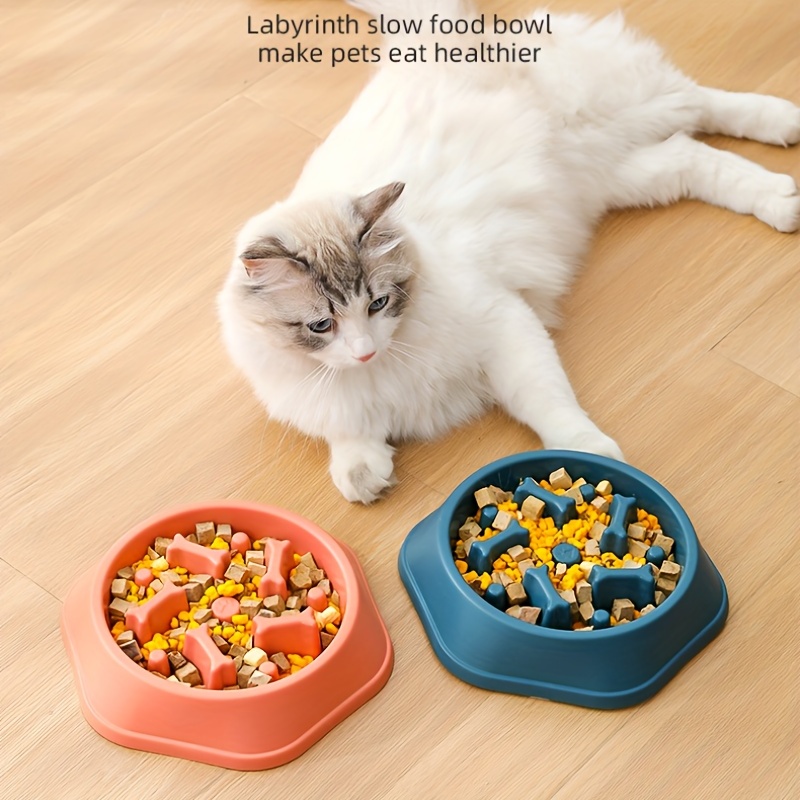 Interactive Slow Feeder Dog Bowl - Bloat Stop Design For Healthy Eating And  Digestion - Temu