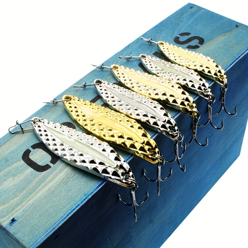 6pcs Premium Fishing Spoons - Metal Jig Lures for Trout Fishing in  Freshwater - Cast with Precision and Catch More Fish