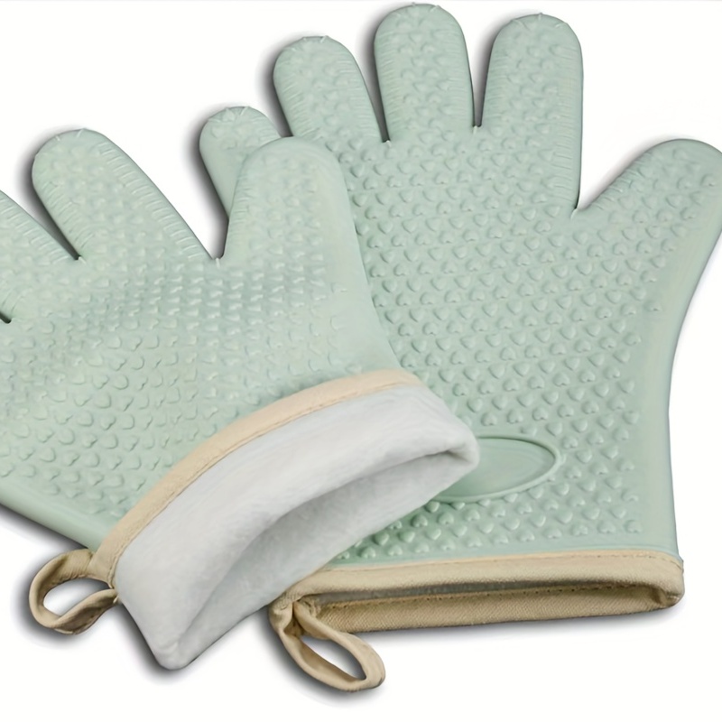Cotton Oven Mitts Thickened Thermal Insulation Gloves - Temu