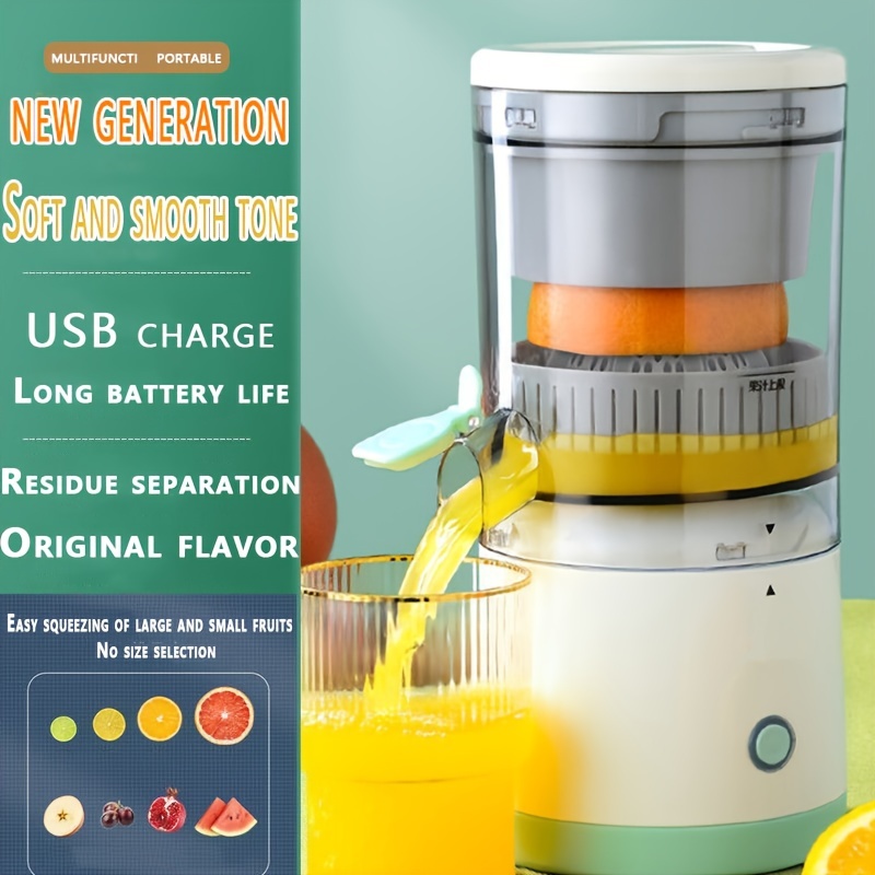 Exprimidor de Naranjas: Portátil, Inalámbrico y Recargable USB