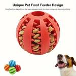 1PC Dog Ball Toys For Small Dogs Interactive Elasticity Puppy Chew Toy Tooth Cleaning Rubber Food Ball Toy Pet Stuff Accessories