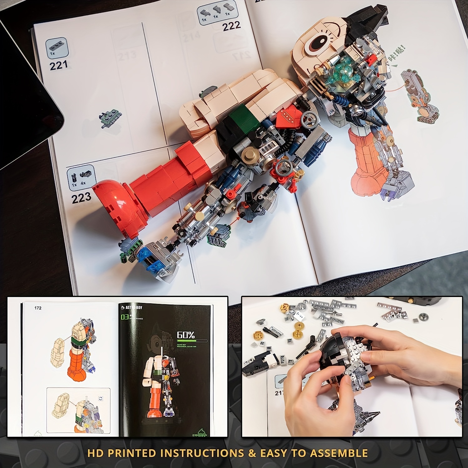 Einzigartige Kreative Zusammengebaute Bausteine: Perfektes Zuhause Oder  Büro Dekor Geschenk Für Erwachsene! - Spielzeug & Spiele - Temu Germany