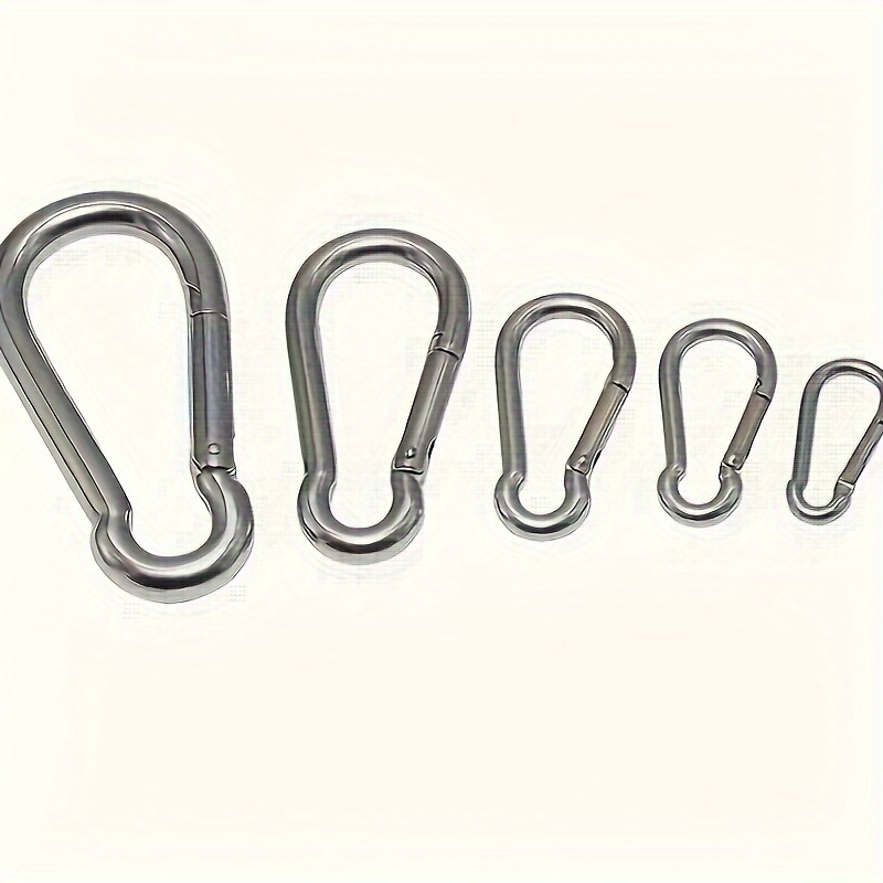 Large Spring Snap Hook Carabiner, 304 Stainless Steel Snap Hook