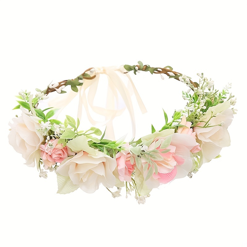 Children's Rose Wreath Hair Accessory for Wedding Party