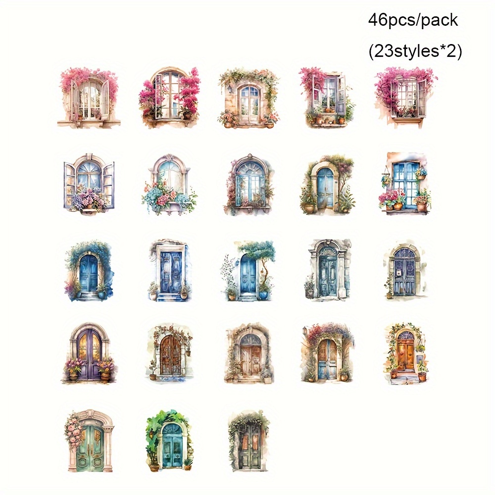 290 pezzi Adesivi Scrapbooking Vintage Scrapbooking Accessori