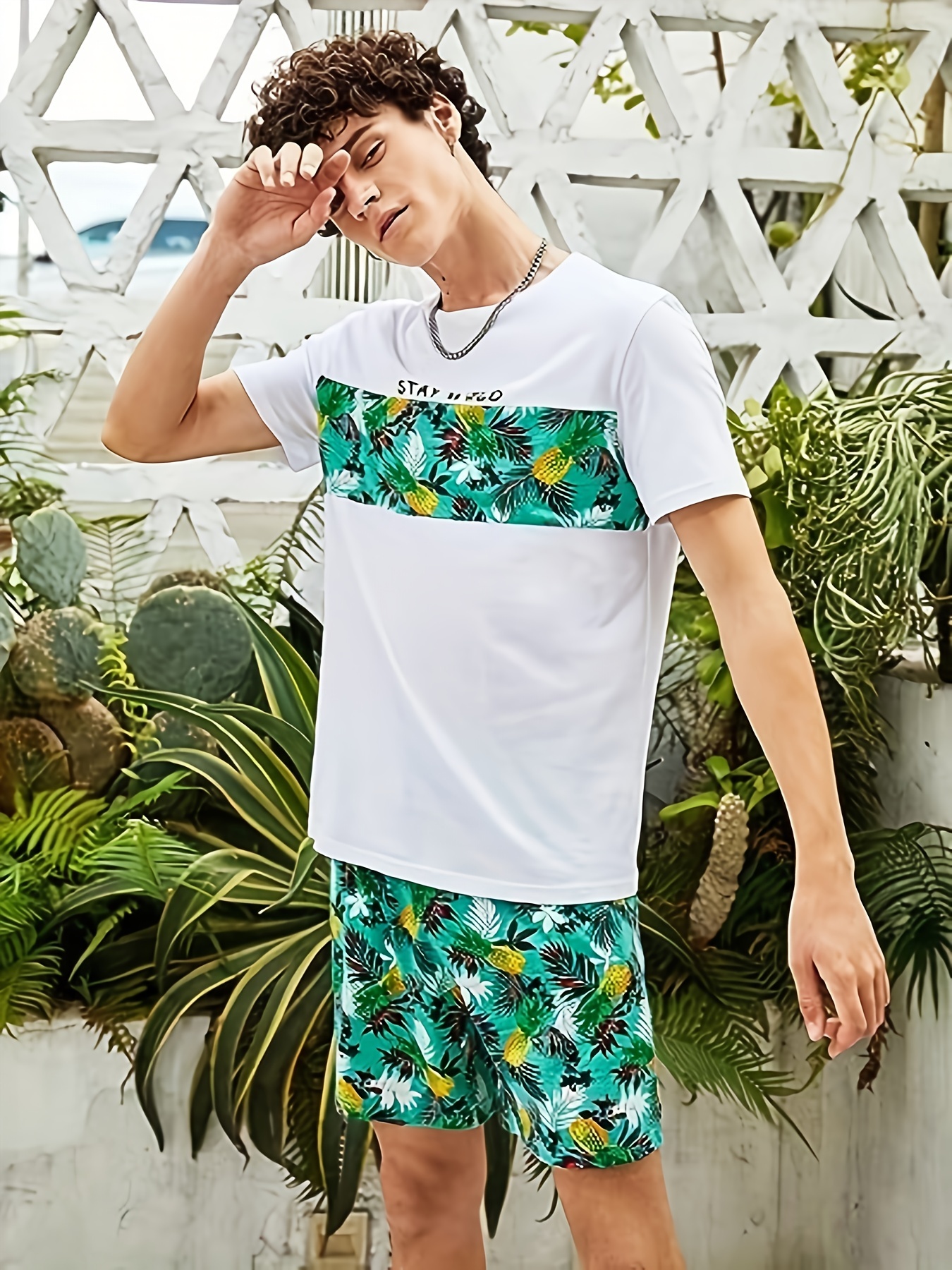 Outfits Men Men's Short Sets Outfits Fashion Summer - Temu