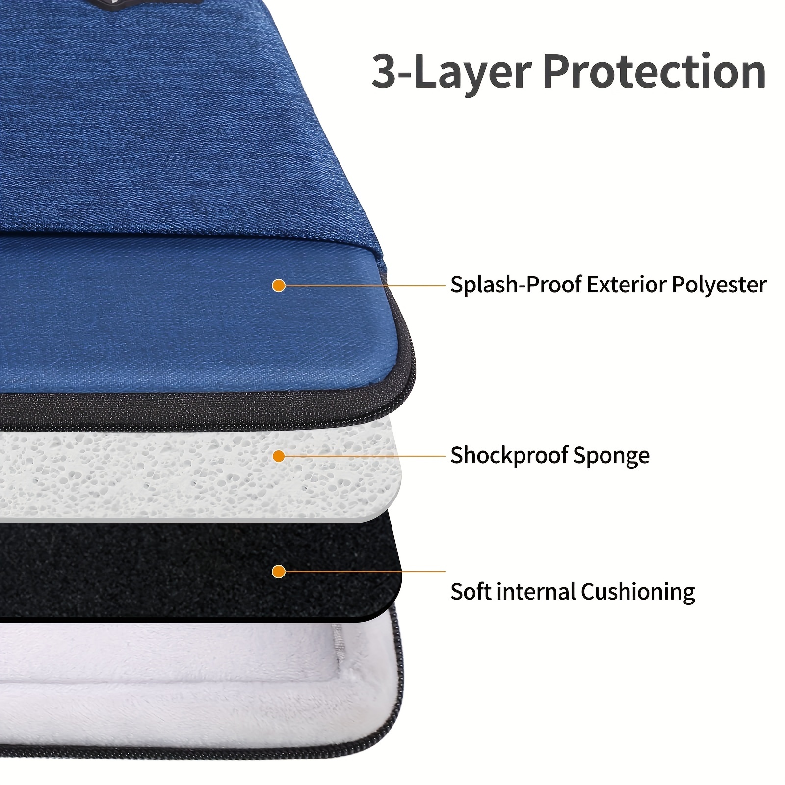 13 inch Hard Shell Shockproof Sleeve Case 13 inch MacBook Pro 2016-2021, 13.3 inch MacBook Air 2018-2021, 13 inch MacBook Air/Pro M1 Accessory Pouch