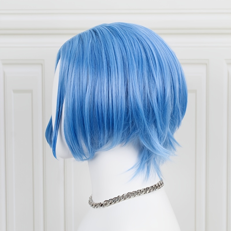 SK8 the Infinity Langa Cosplay Wigs Short Blue