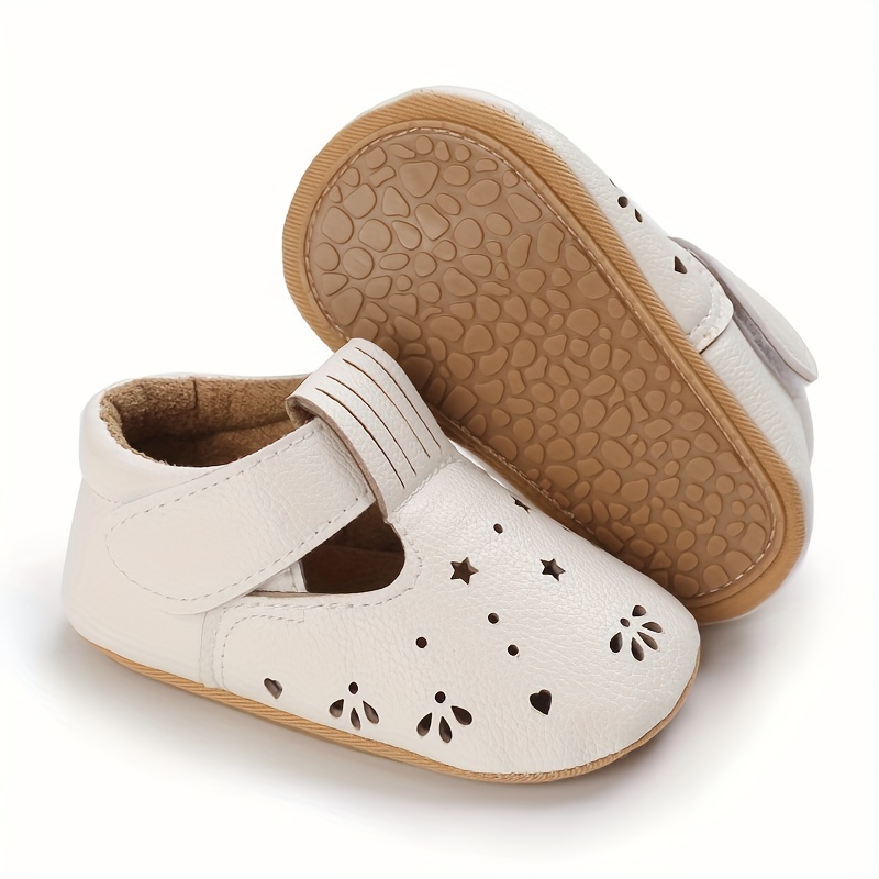 Vintage Solid Color Comfortable Shoes Baby Girls - Temu Canada