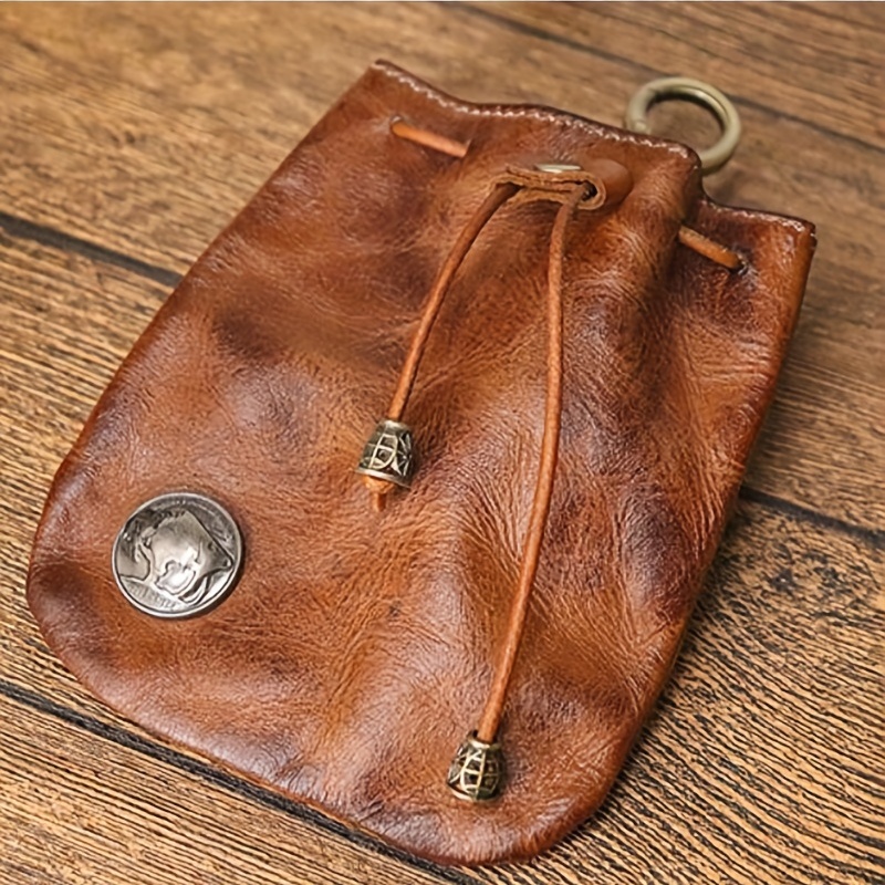 Antique Leather Coin Purse 