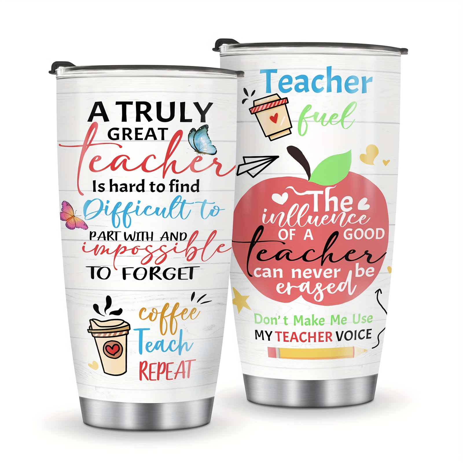 Teacher Tumbler Best Teacher Ever Travel Coffee Mug - Temu