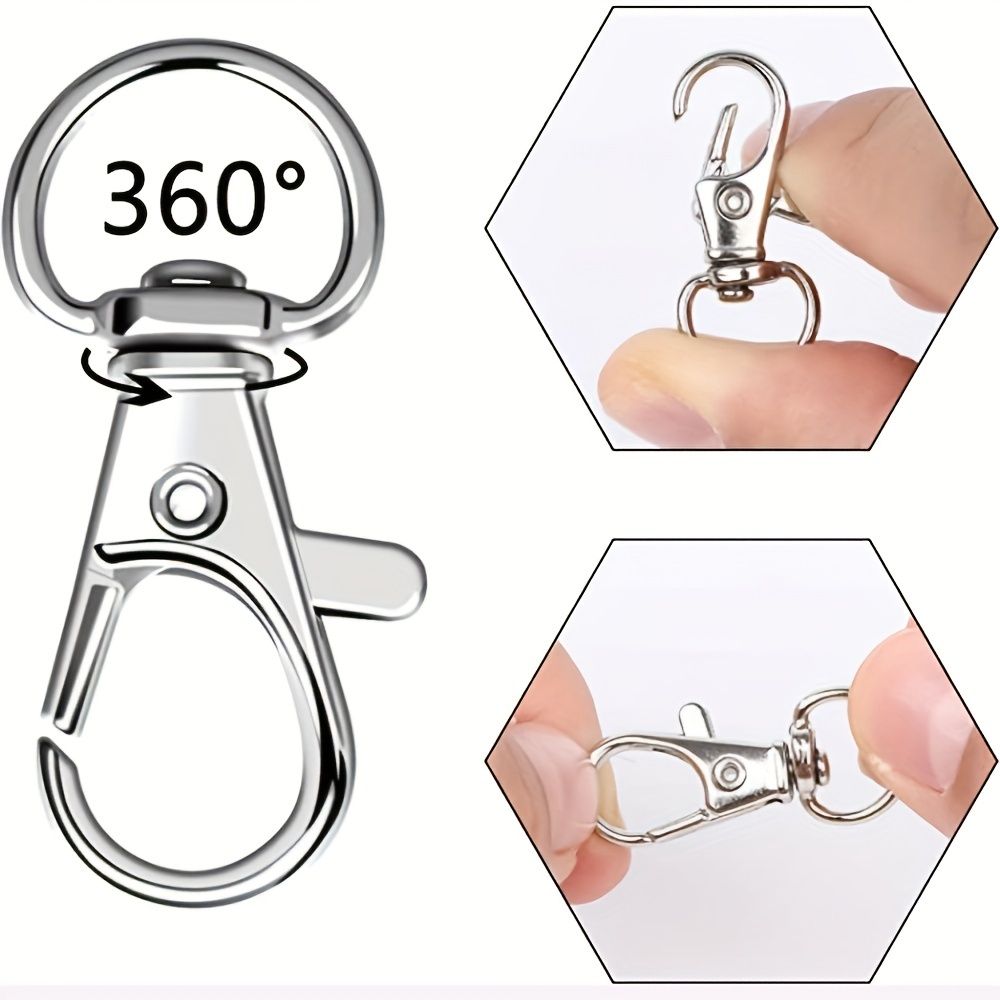 Swivel Clasps Lanyard Snap Hooks With Key Rings Key - Temu