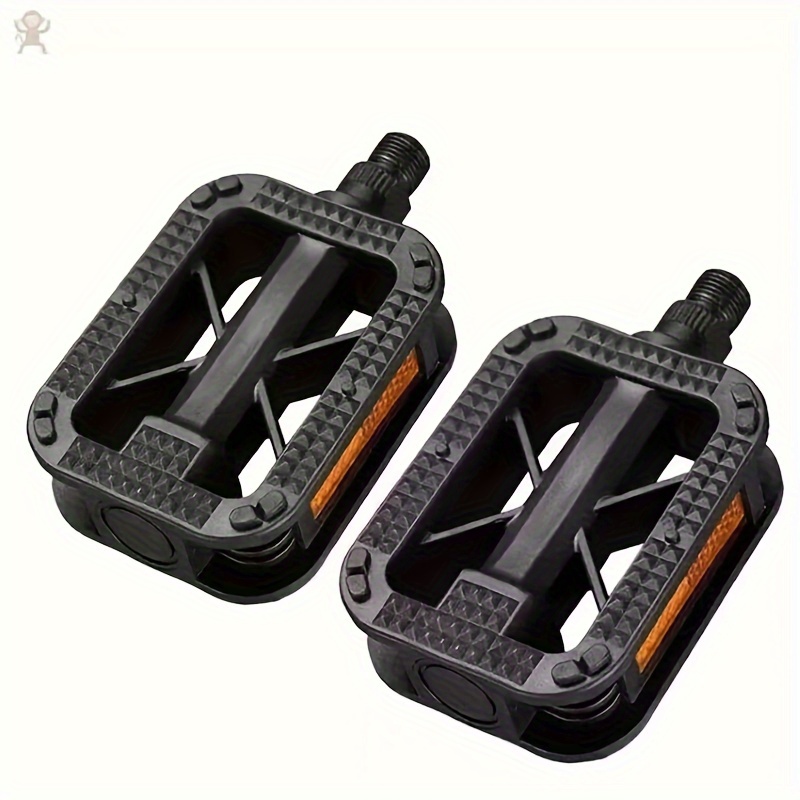 

Pedals For Mountain And Road Bikes, Universal Fit, Non-slip Grip, Rubber Material, Set Of 2