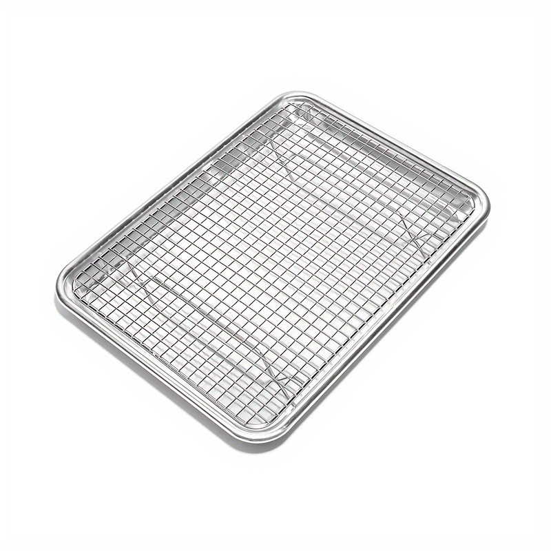 Heavy Duty 8-Piece Cast Aluminum Cajun Cookware Set, Silver Cooling rack  Plate for cooking Metal bundt cake pan Baking tray Roun
