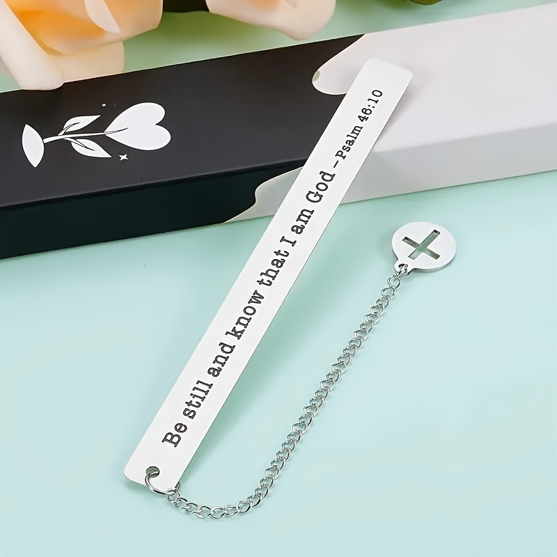 Stainless Steel Bookmark Inspirational Christian Gift Men - Temu