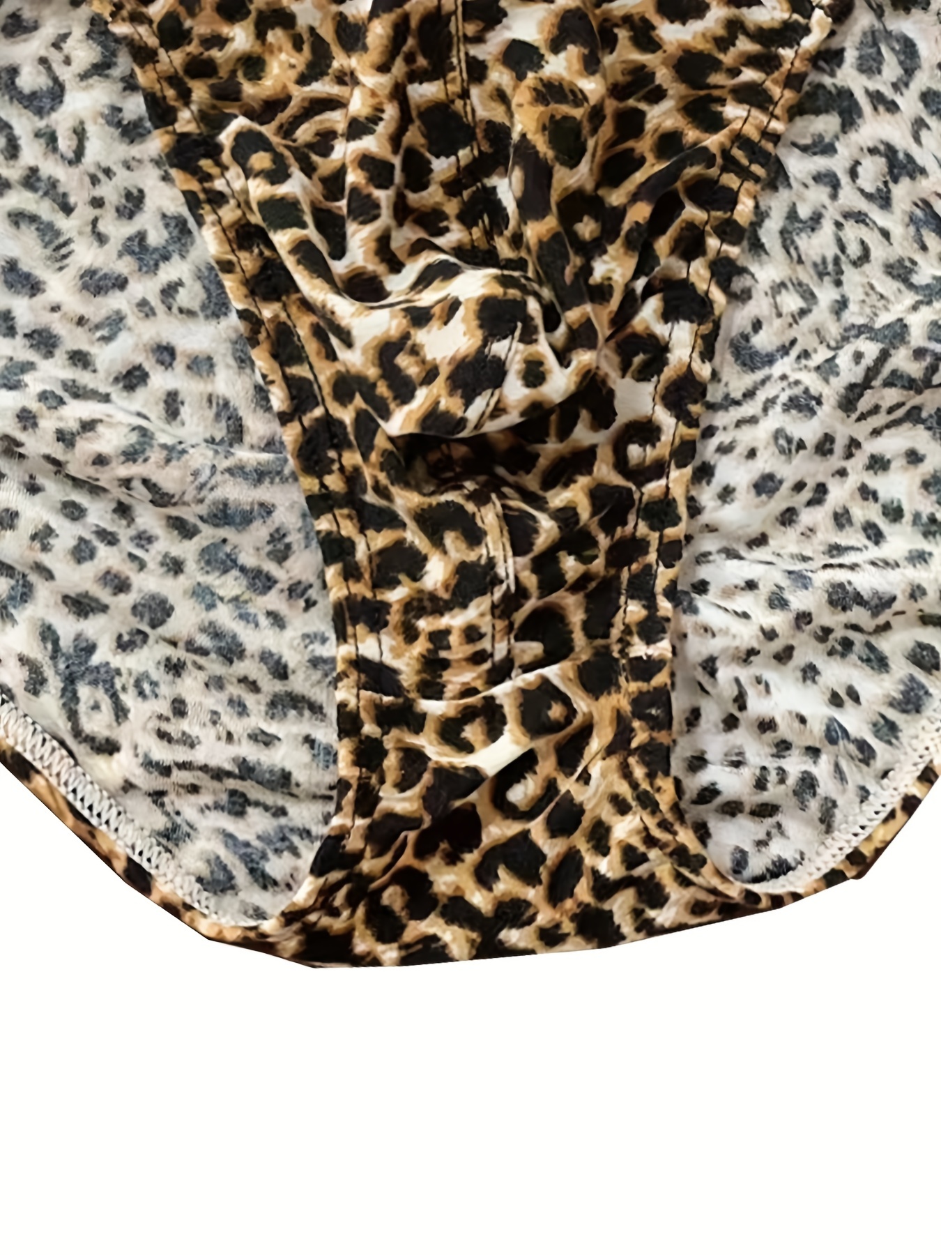 Men's Leopard Print Fashion Sexy Low Waist Briefs Breathable - Temu