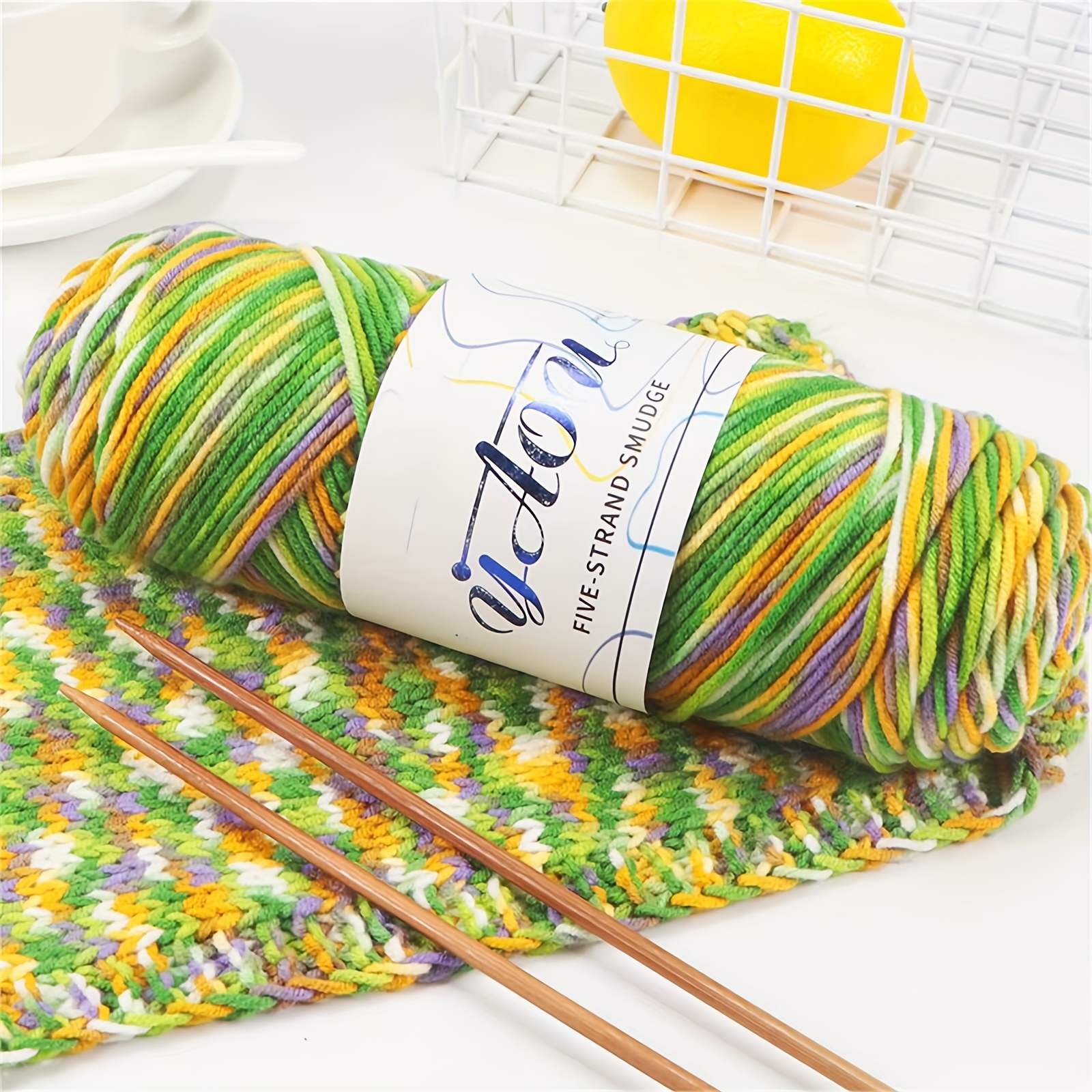 Multicolor Yarn With Random Markers Colorful Crochet - Temu