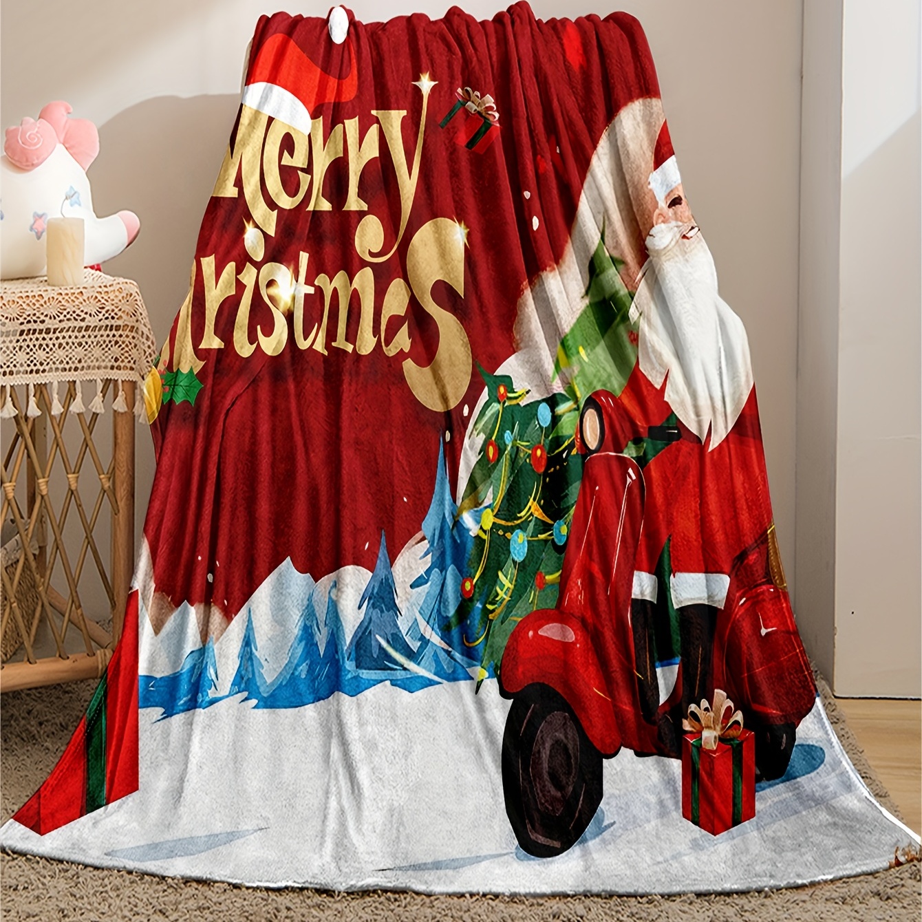 Christmas Baby Blanket for Air Conditioning Use