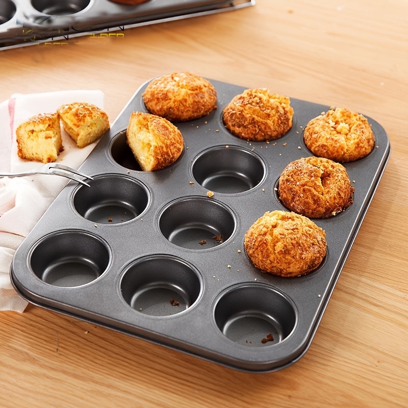 Manja Art Carbon Steel 6 Cup Round Shape Muffin Tray/Cake Mold/Baking Mold  Tray (10 Inches, Black) Cup Cake Maker Cake Maker Price in India - Buy  Manja Art Carbon Steel 6 Cup