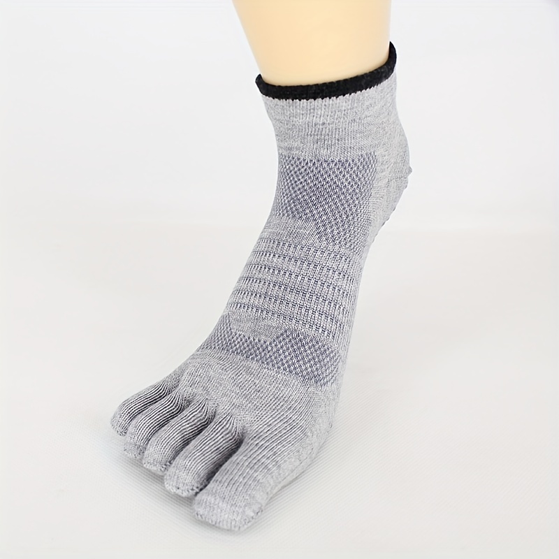 Non Slip Grippers Socks Five toe Split Towel Bottom Backless