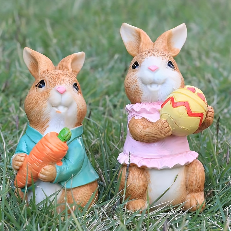 5pcs/set Leuchtende Kaninchen Ostern Ornamente Bunny Figuren - Temu Germany