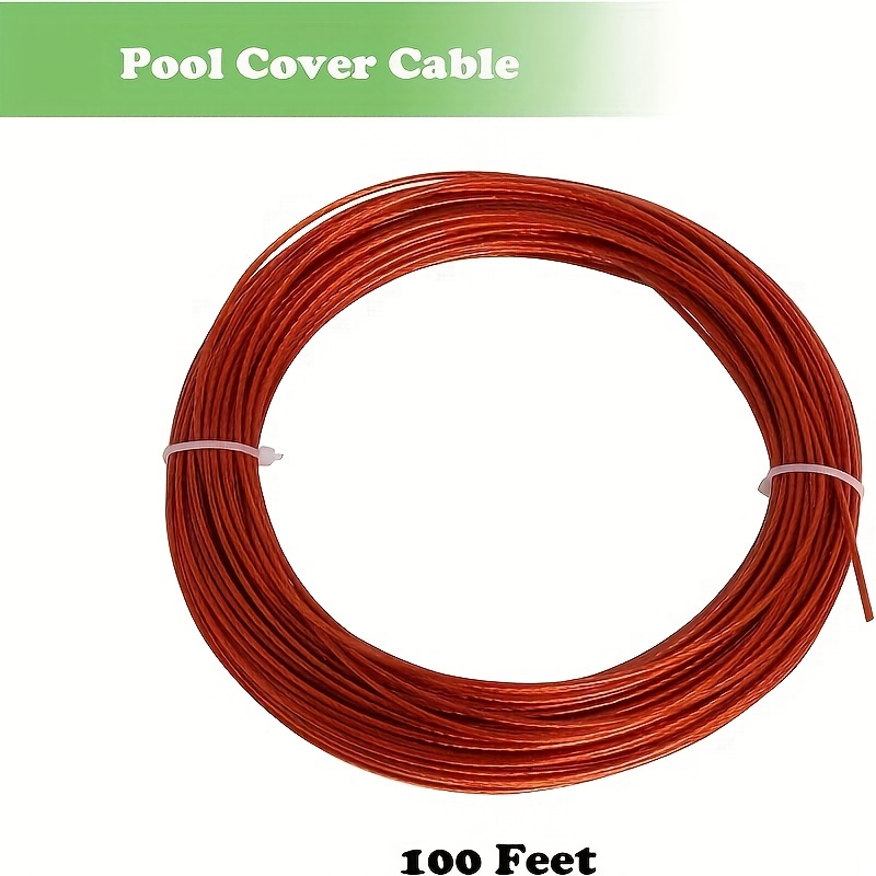 Pool Cover Cable Winch Kit Winter Cover Wire Ratchet Round - Temu