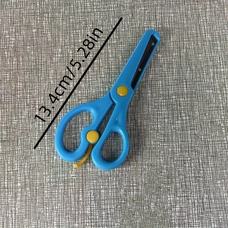 1pc Children's Safety Scissors, Stainless Steel Round Headed Scissors For  Toddler Paper Cutting, DIY Arts And Crafts, Office And Students