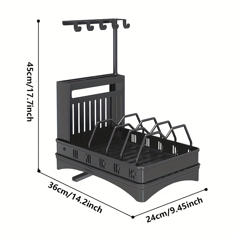 Kitchen Knife Holder, Kitchen Utens Storage Rack, Knife Multi-function Dish  Drying Rack, Cutting Board And Pot Lid Rack, Household Countertop  Integrated Storage Box, Kitchen Gadgets, Cheap Items - Temu