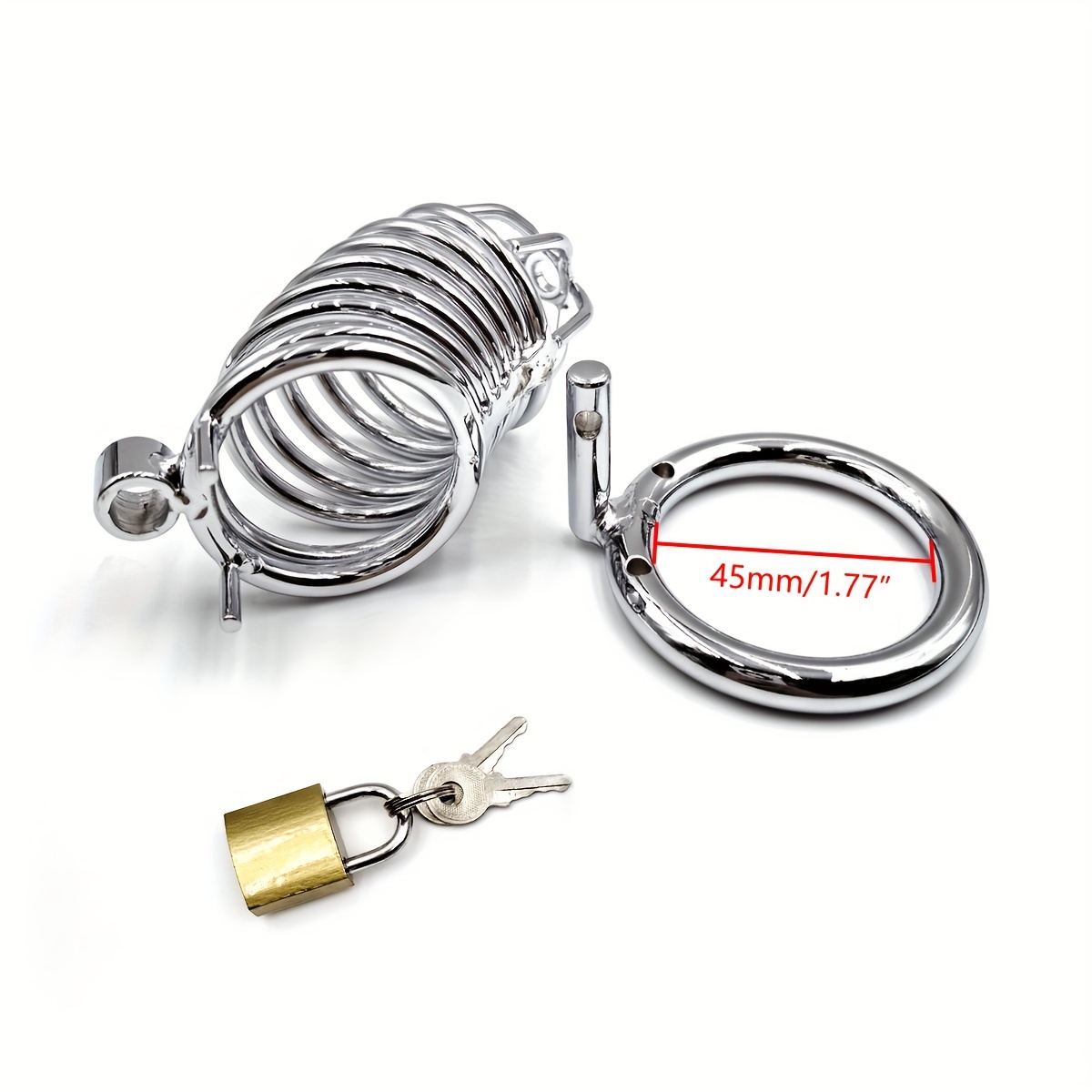 1set, Metal Snake-shaped Chastity Lock, Penile Restraint Locks, No * No  Cheating, Dick Locks, Adult Pleasure, Male * Toys