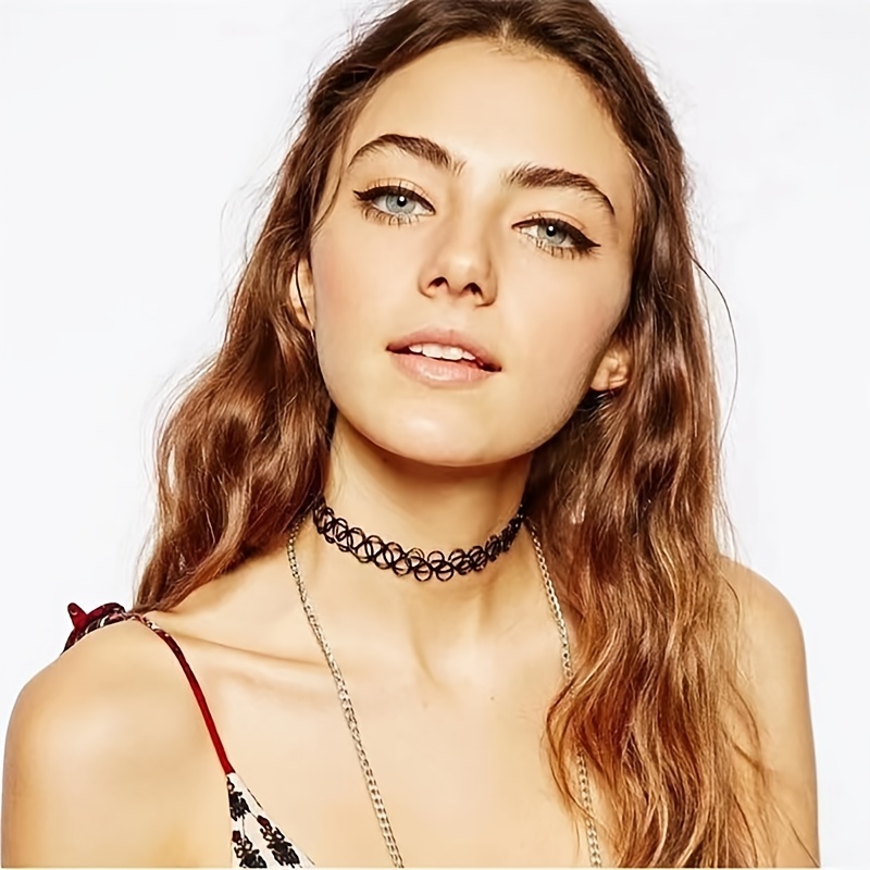 Girls Capelli 5-Pack Beaded Tattoo Choker Necklaces