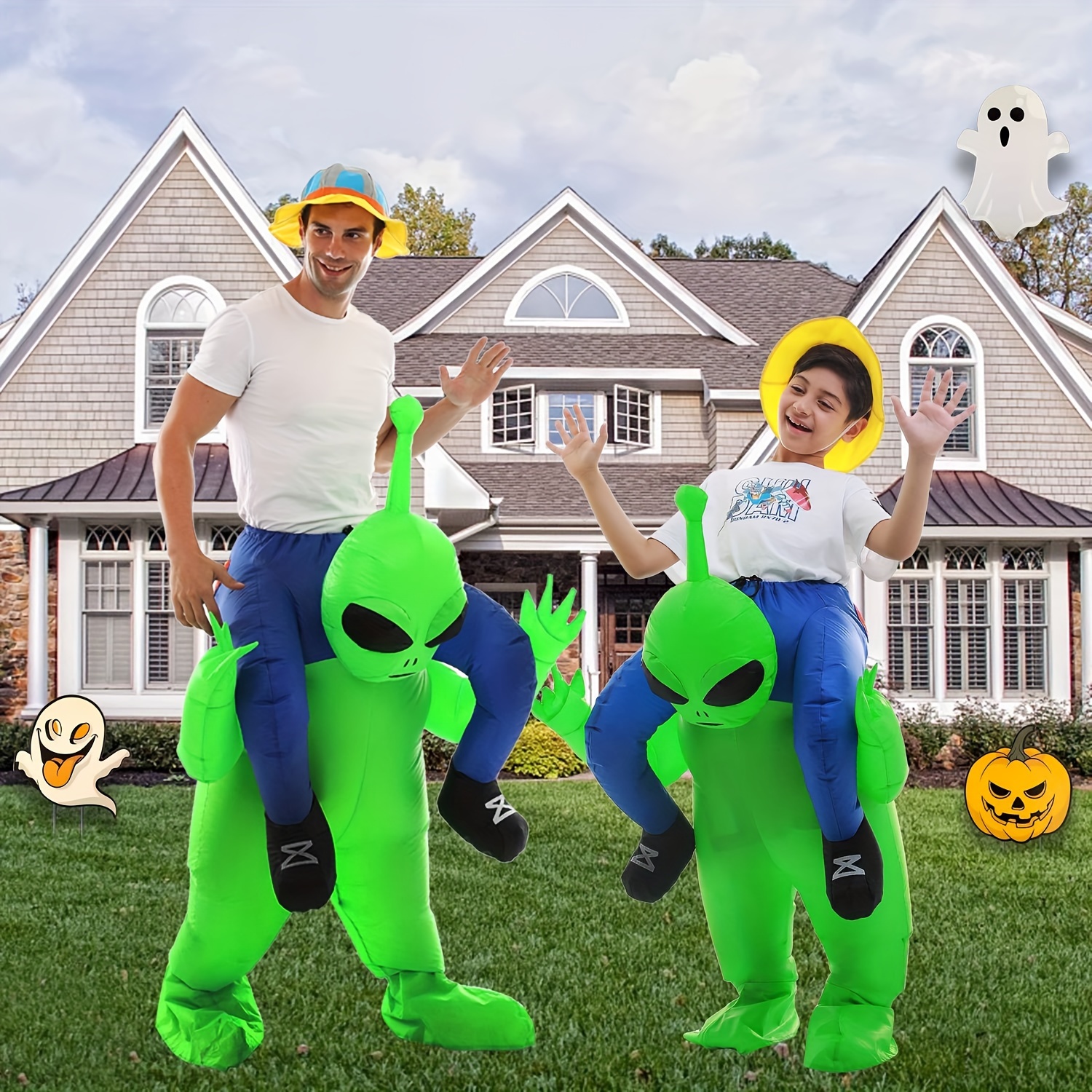 Alien Inflatable Costume Funny Ride Blow Cosplay Costumes - Temu