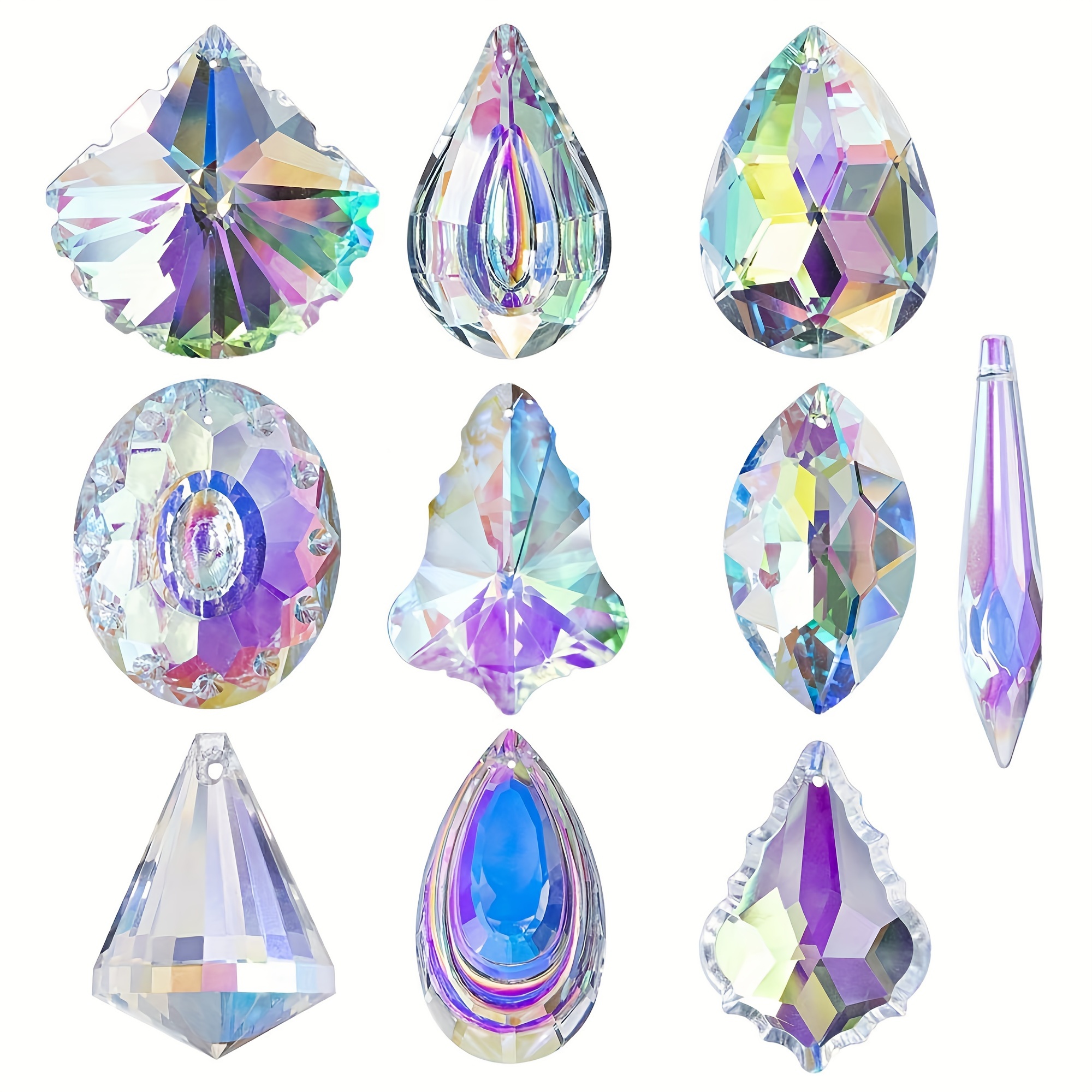 Crystals Glass Pendants Chandelier Suncatchers Pendants - Temu