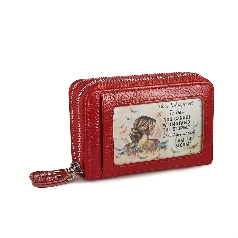 Classic Printed Short Wallet Rfid Blocking Card Holder Zipper Coin Purse  For Women - Bags & Luggage - Temu Bulgaria