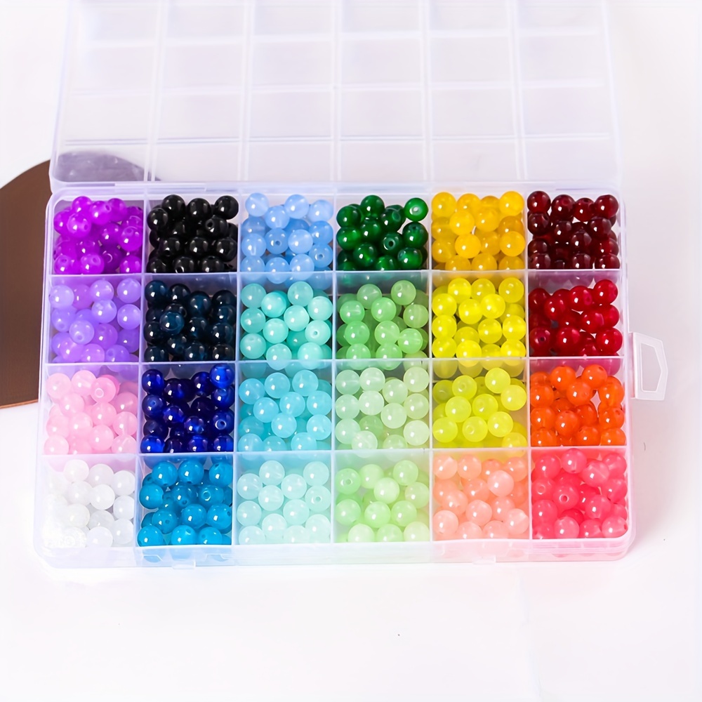 Diy Jewelry Making Kits With 24 Colors Imitation Crystal - Temu