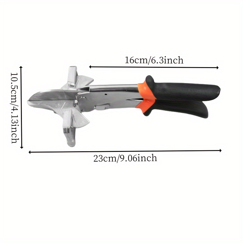 Miter Shears for Angular Cutting Molding,Quarter Round Cutting Tool,0-135  Degree Adjustable Angle Trim Shear,Multifunctional Trunking Shears for