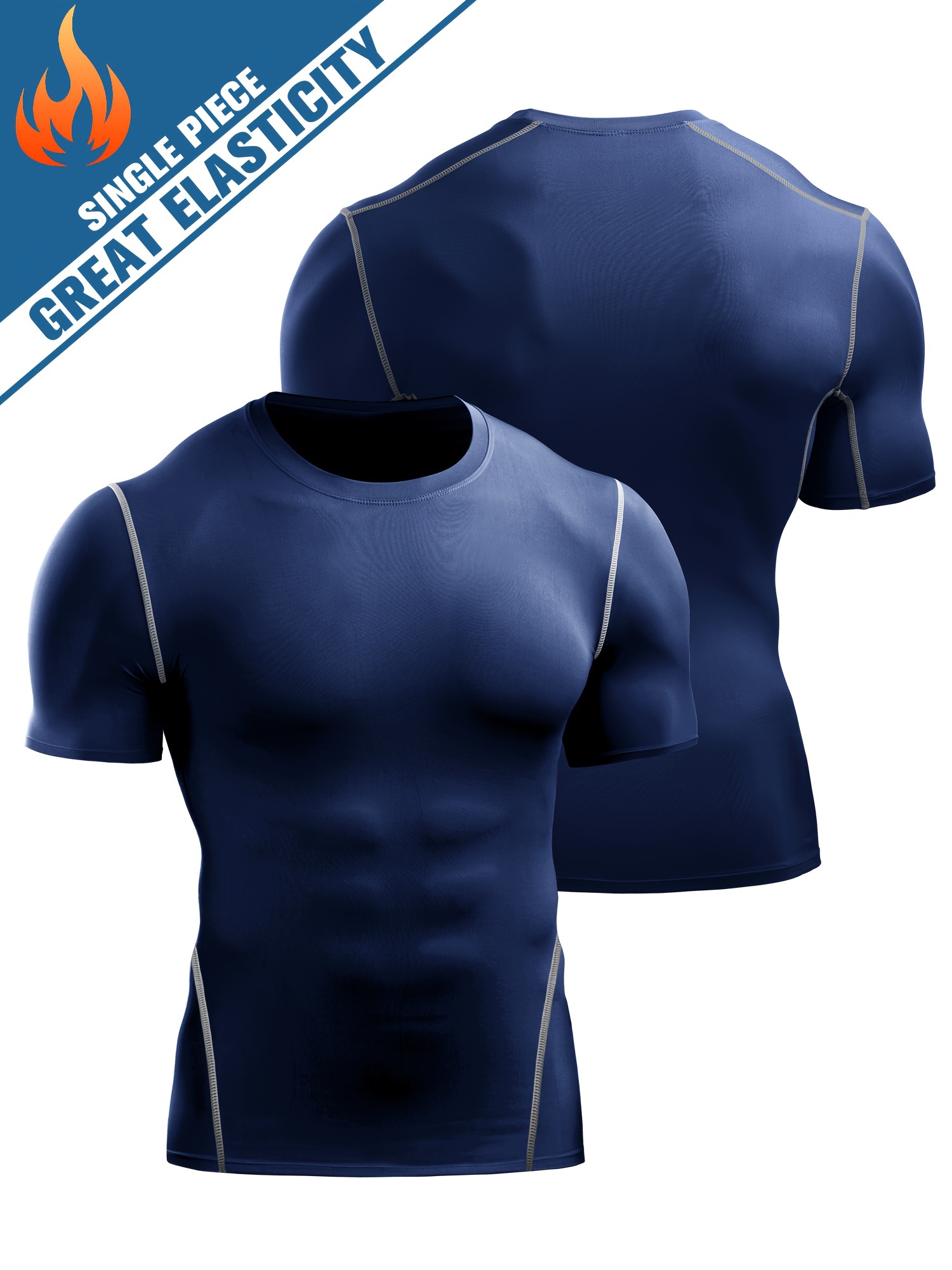 Jako Mens Sports Training Football Workout Short Tights Underwear Blue