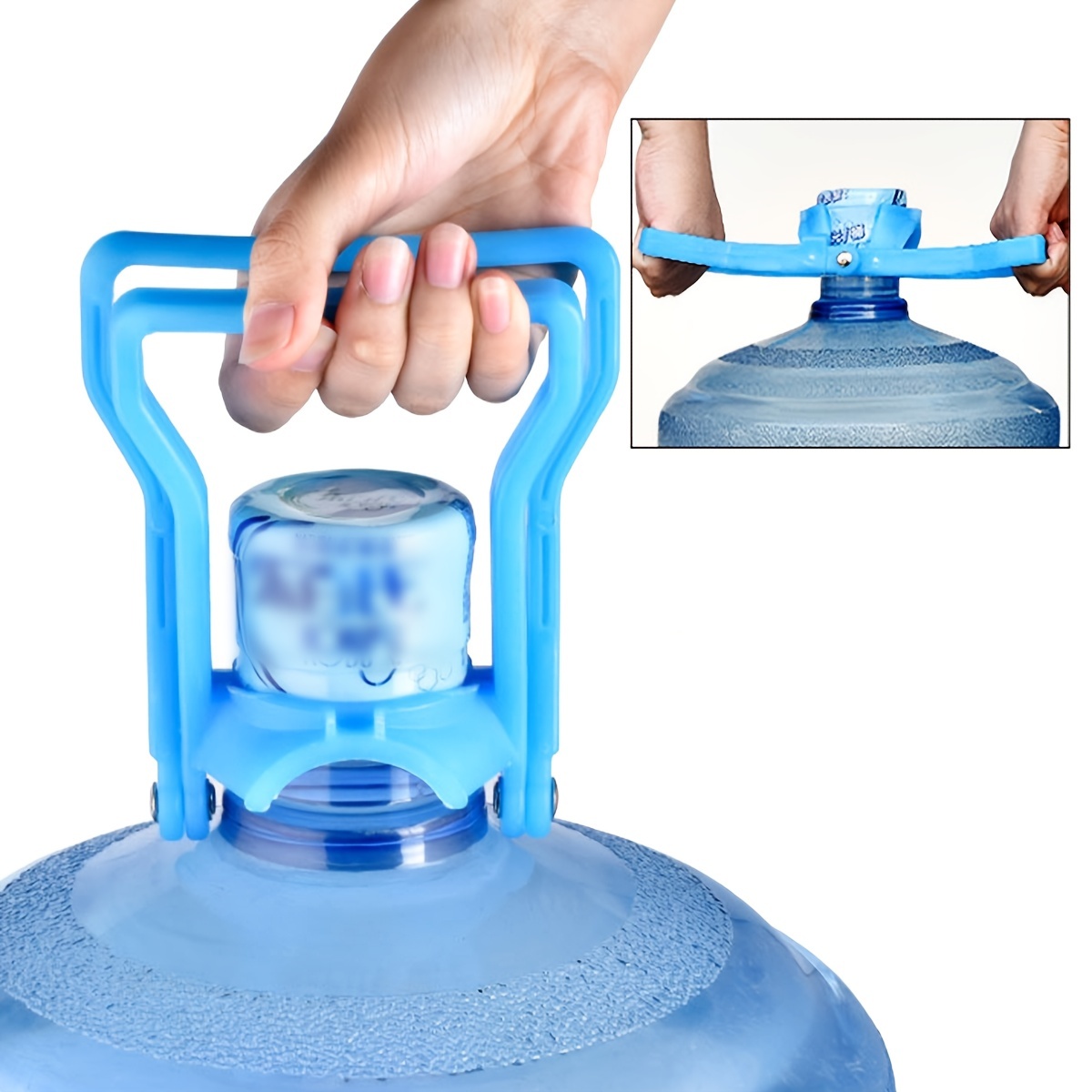 Water Bottle Carrier Lifter, 5 Gallon Advanced Ergonomic Drinking Water  Bottle Handle Anti-Slip Easy to Carry(Blue)