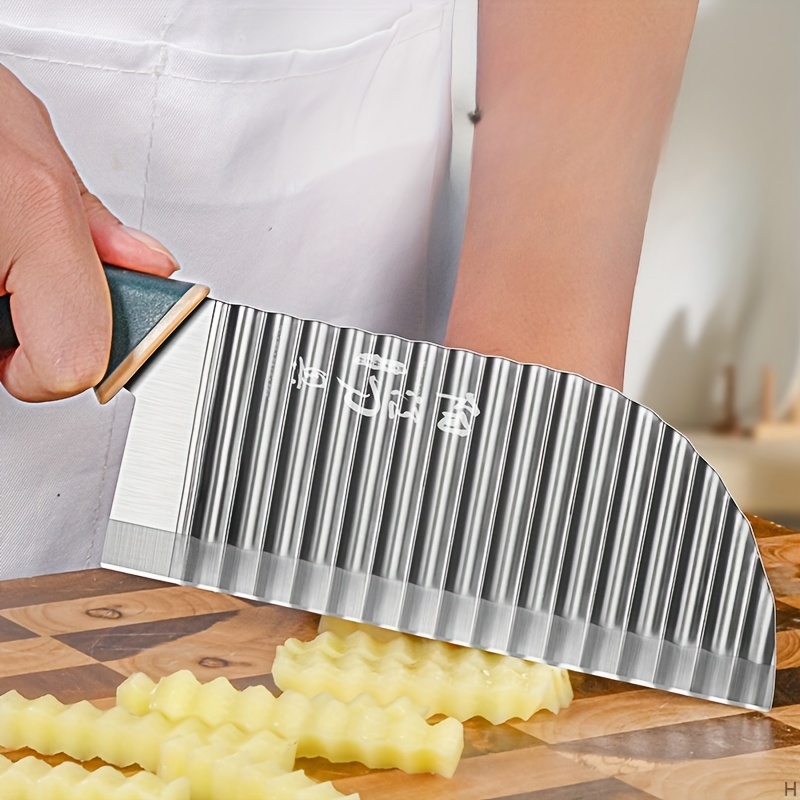 Crinkle Cutter Wavy Knife Fruit And Vegetable Slicing Knife - Temu